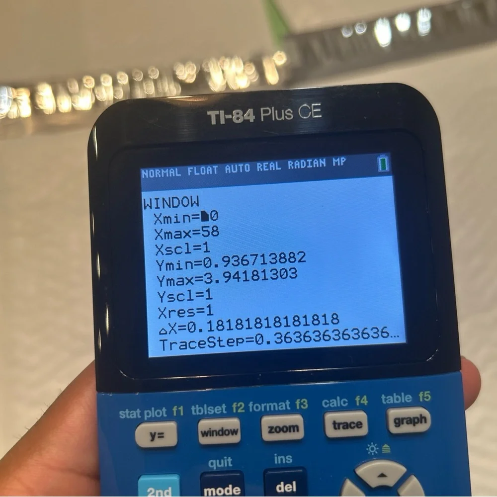 Texas Instruments TI-84 Plus CE Graphing Calculator w/ Cable - Blue TESTED WORKS
